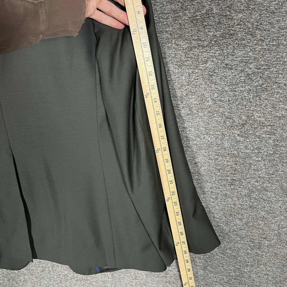 Stilé Latino Suit Jacket Mens Measures 44-46 Green Solid Two‎ Button Notch Lapel